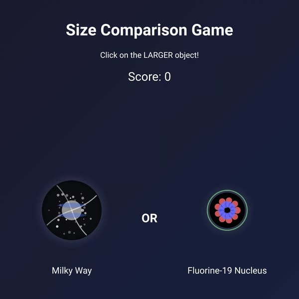 Size Comparison Game