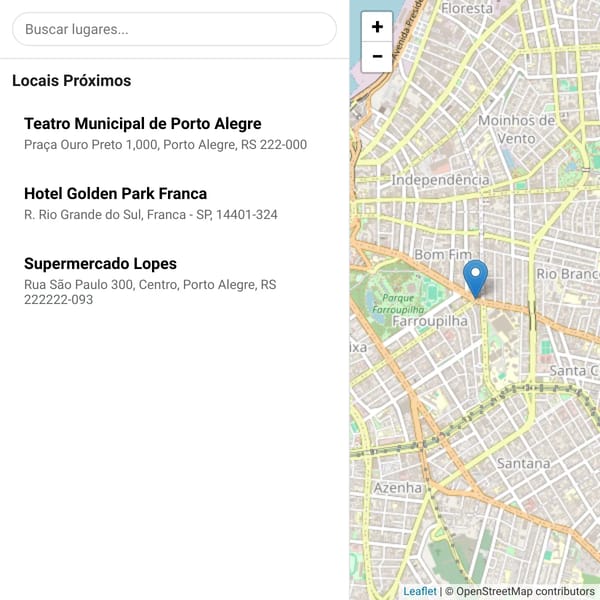 Facebook-Style Map Navigation