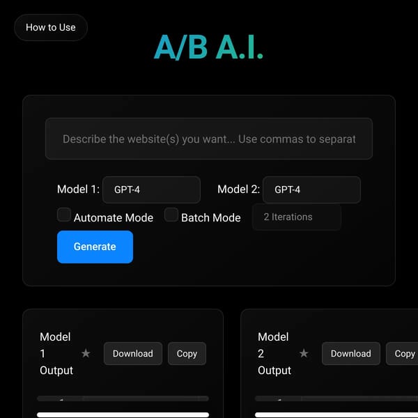 A/B A.I. - AI-Powered Website Generator