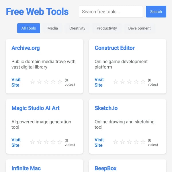 Free Web Tools & Sites Directory