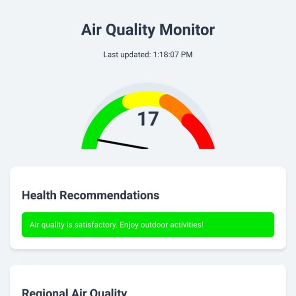 Air Quality Interactive Dashboard