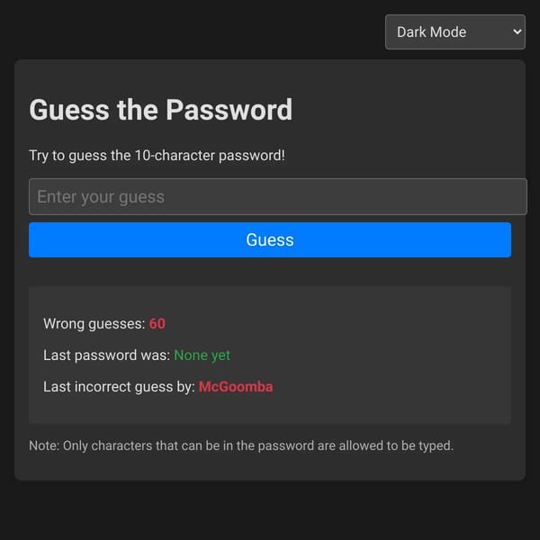 Guess the Password