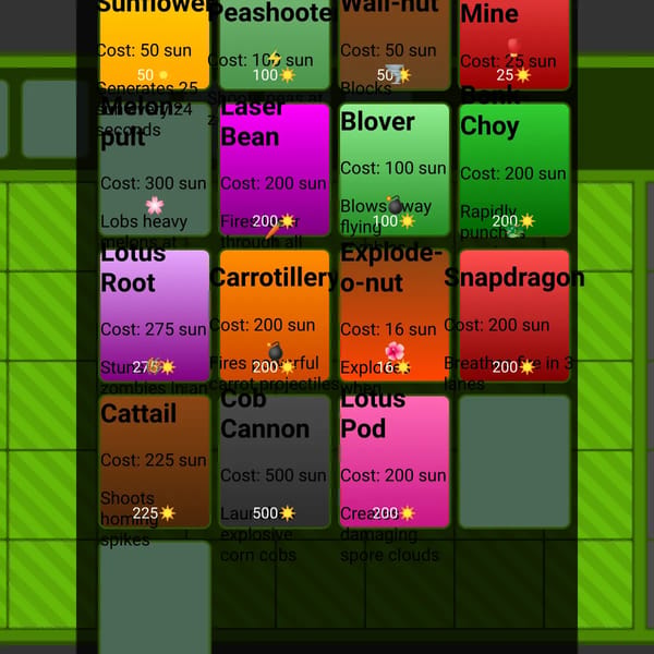 Plants vs. Zombies Mini-Game