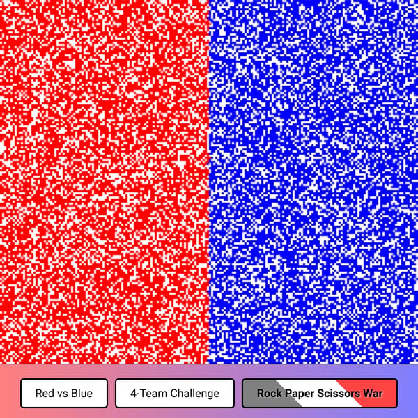 Red vs. Blue Pixel Wars