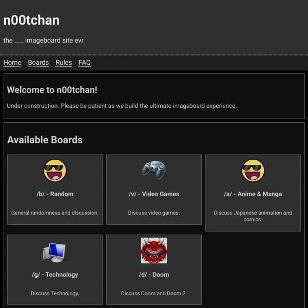 n00tchan - the ___ imageboard site evr