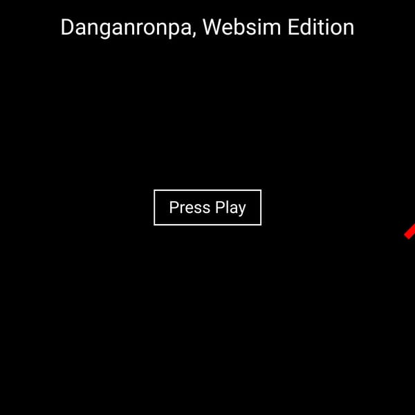 Danganronpa, But Websim