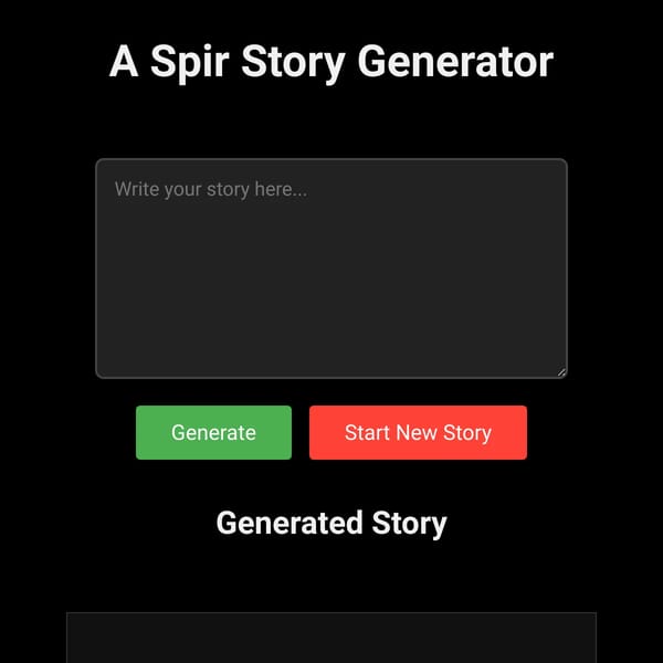A spir story generator