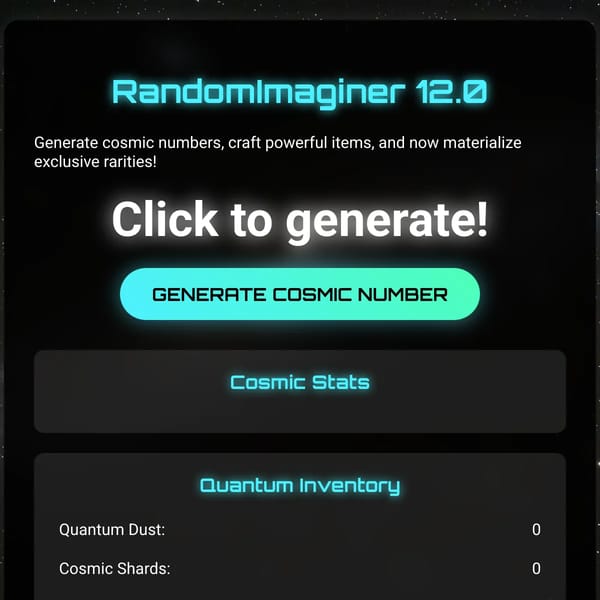 RandomImaginer 12.0 - The Materializer Update