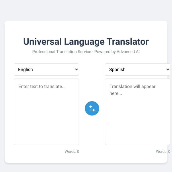 Universal Language Translator