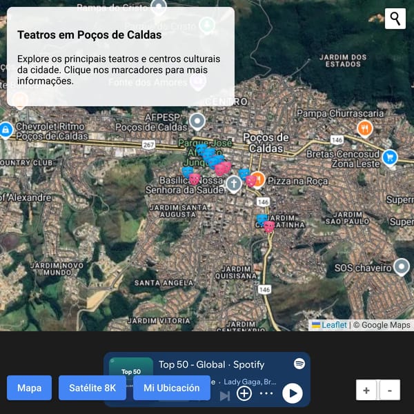 Maps Gin - Teatros em Poços de Caldas