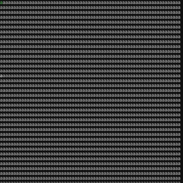 Scrolling A's