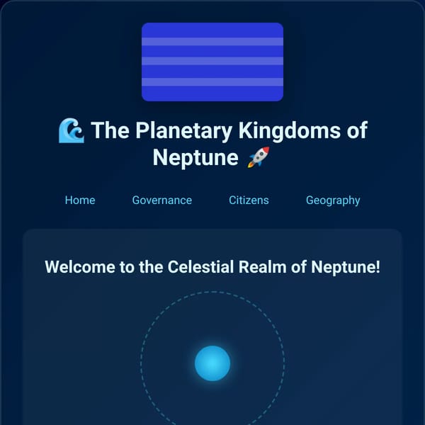 The United Kingdoms and States of Neptune
