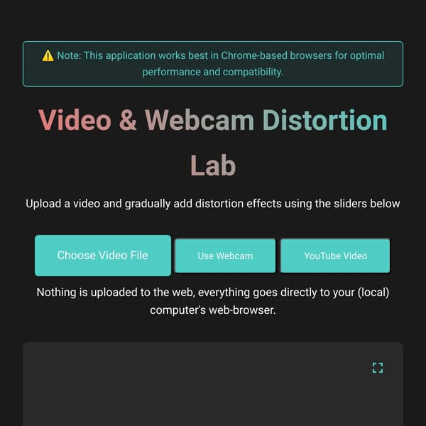 Video Distortion Lab