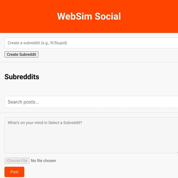 WebSim Social