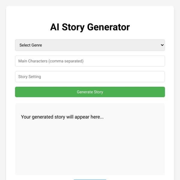 AI Story Generator