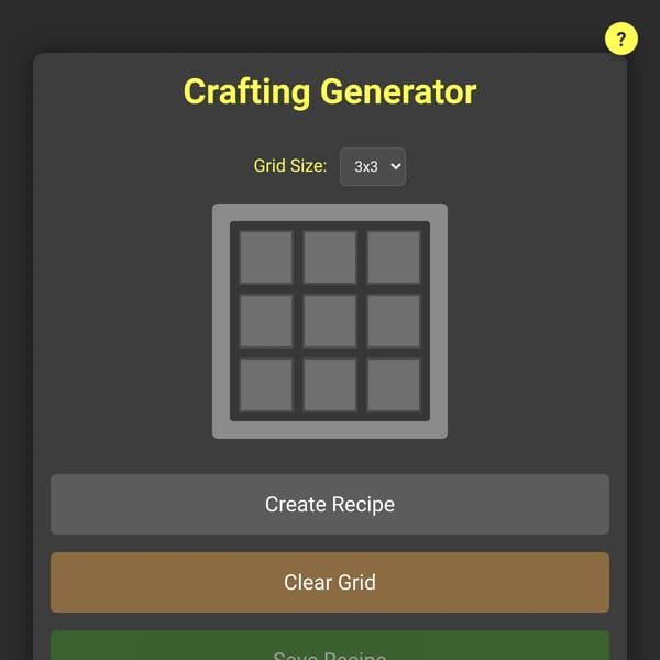 AI Advanced Crafting Simulator but in English