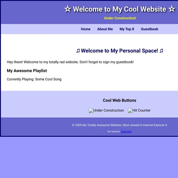 Early 2000s Nostalgia Site