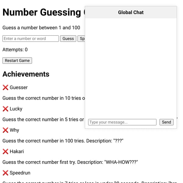 Random Number Guessing Game