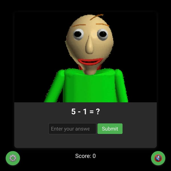 Baldi basics Math Remake