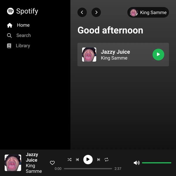 Spotify jazzing