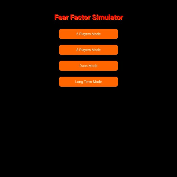 Fear Factor Simulator