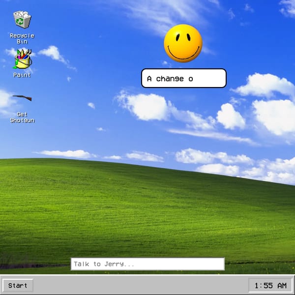 Windows 95 Desktop Experience with Jerry Assistant