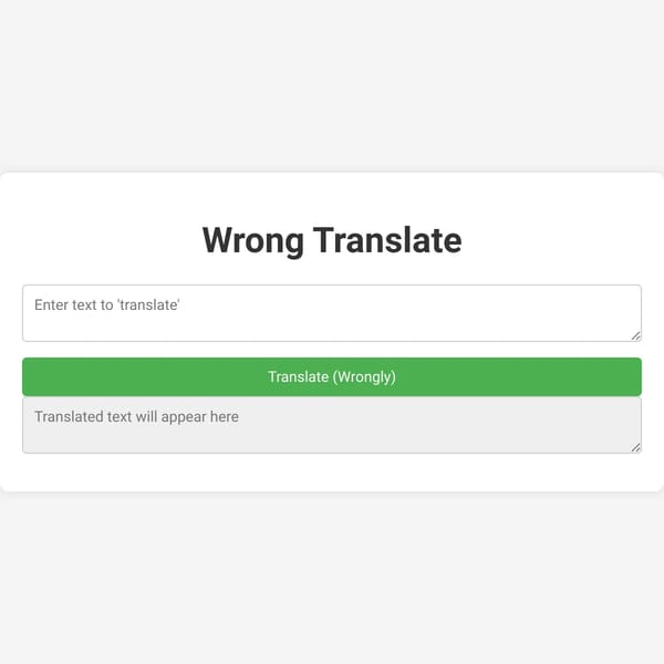 Google Translate but wrong translate