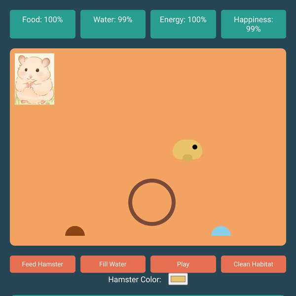 Hamster Care Game