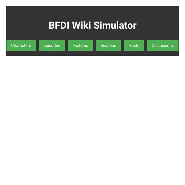 BFDI Wiki Simulator
