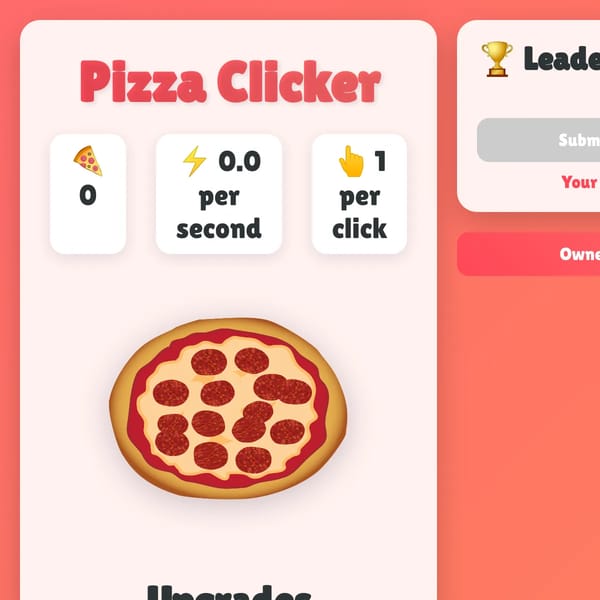 Pizza Clicker (ALPHA)