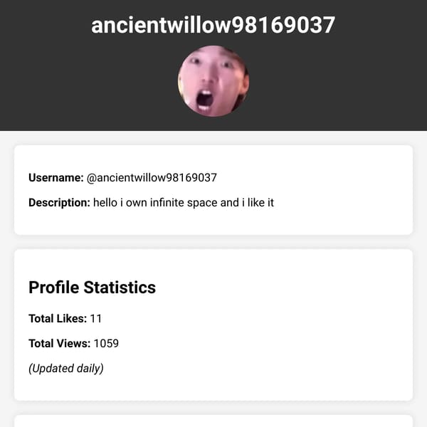 ancientwillow98169037's Profile