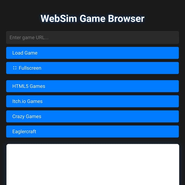 WebSim Browser