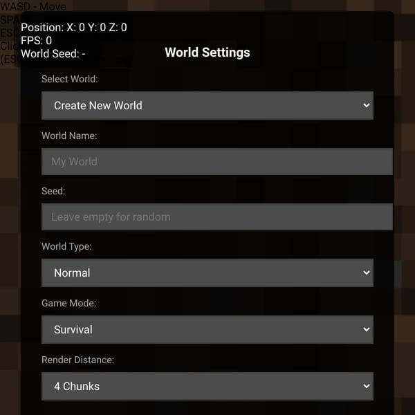 Minecraft-Style Game