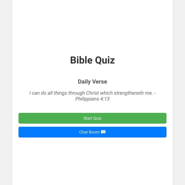 Bible Quiz
