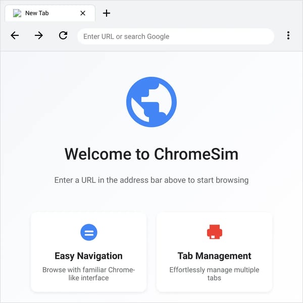 ChromeSim - Web Browser Emulator
