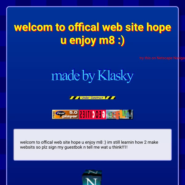 My 2000s Website :)