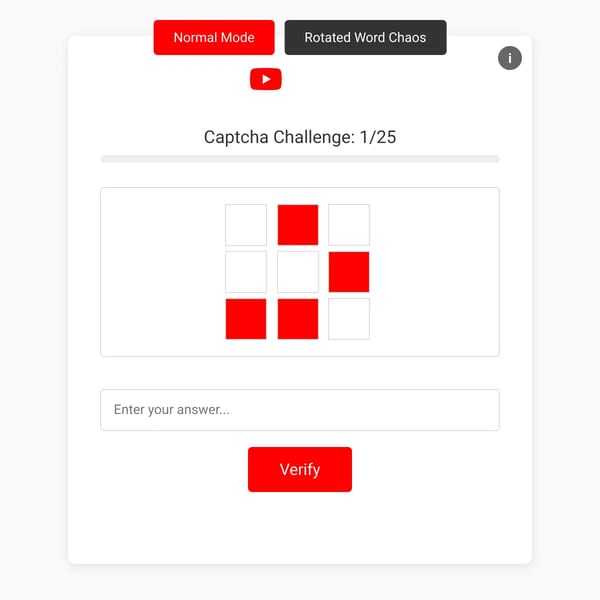 Endless Captcha Nightmare