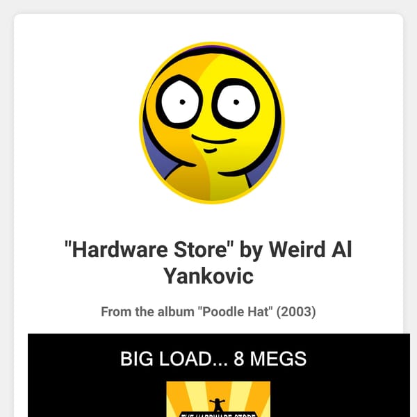 The Hardware Store - Weird Al Animation