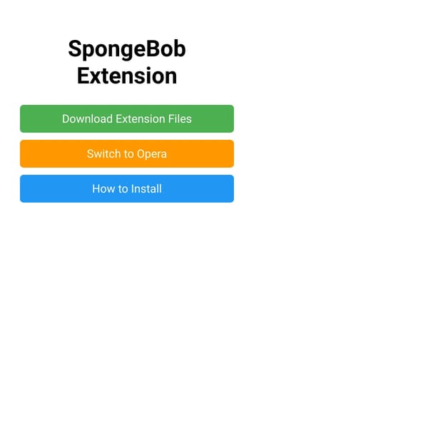SpongeBob Extension Test