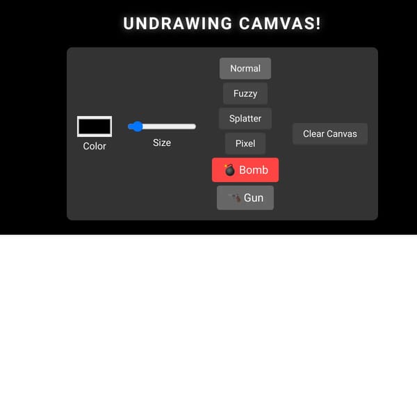 Undrawing Camvas!