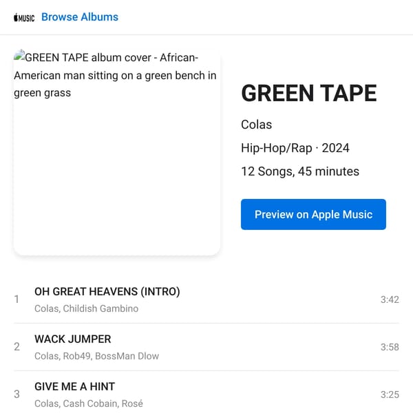 GREEN TAPE by Colas on Apple Music