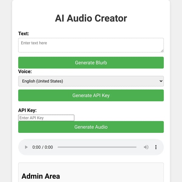 AI audio creator