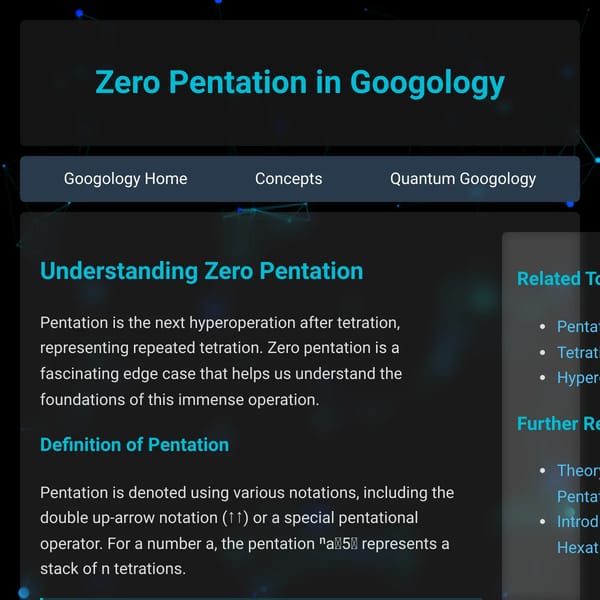 Zero Exponents in Googology | Quantum Background