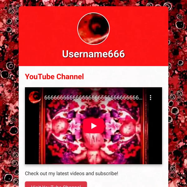 Username666 youtube channel