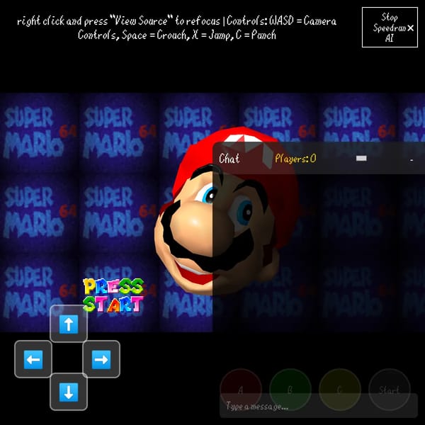AI play super mario 64 but its speedrun