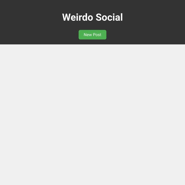 Weirdo Social