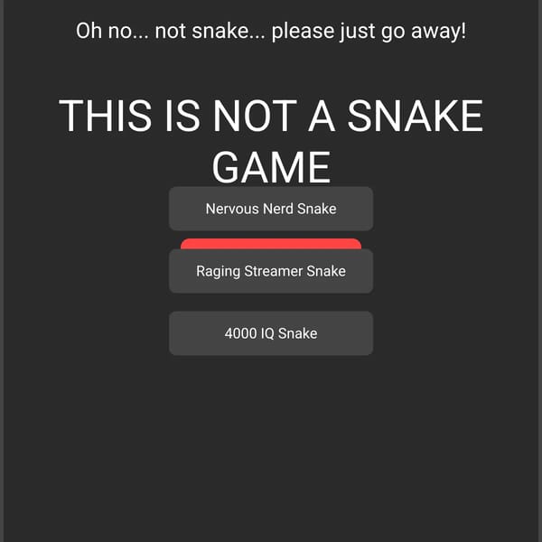 This is NOT a game
