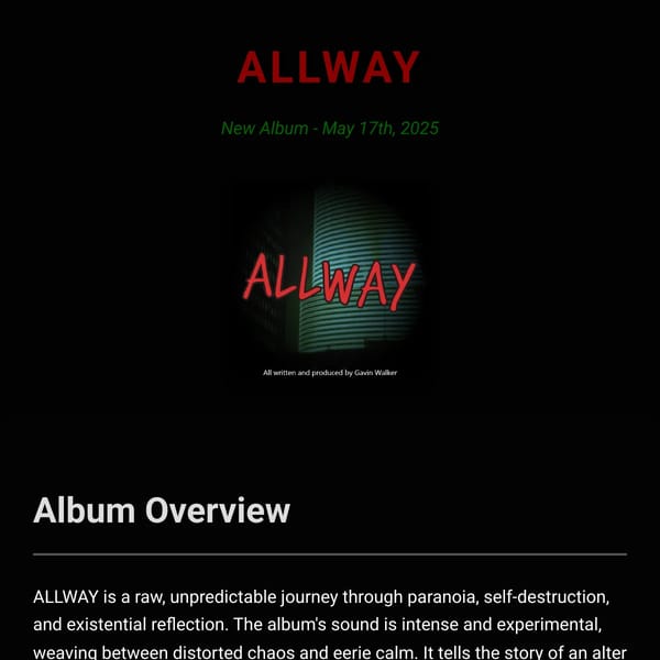 ALLWAY - New Album