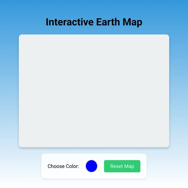 World Map Painting Game
