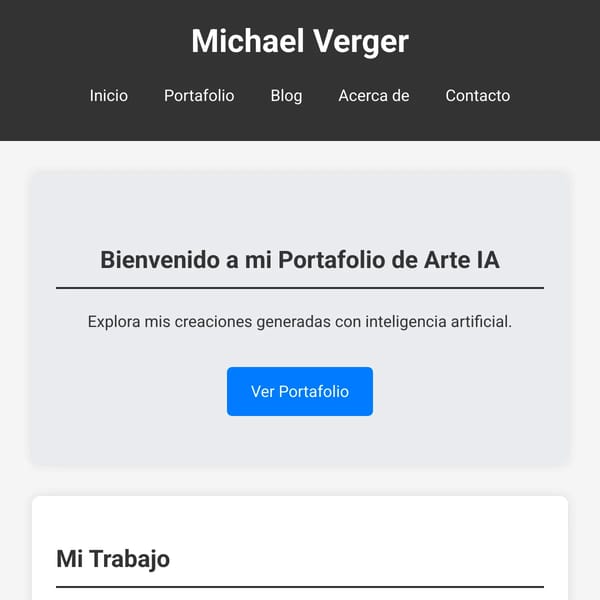 Tu Nombre - Portafolio y Blog IA